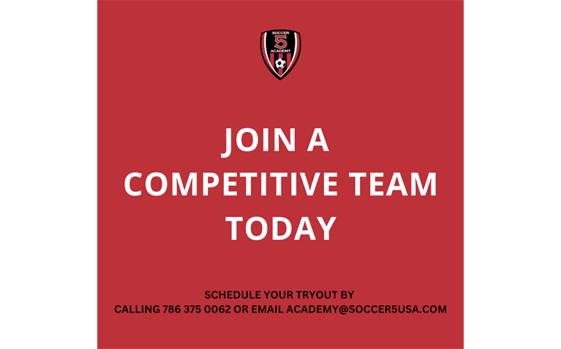 COMPETITIVE TRYOUTS AVAILABLE YEAR-ROUND